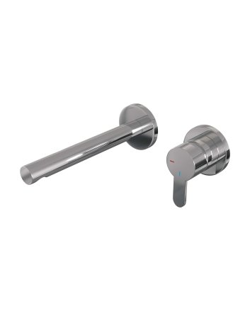 BRAUER Chrome Edition inbouw wastafelmengkraan met rechte uitloop en rozetten model D1 chroom