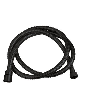 luxe metalen doucheslang 150cm conisch mat zwart