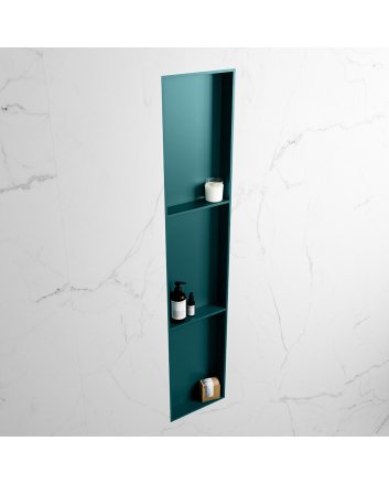 Mondiaz Easy Nis 149,5x29,5cm in solid surface kleur Smag | Smag. 3 vakken  geschikt voor in- of opbouw