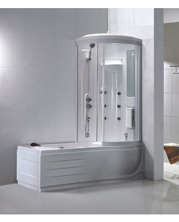Ritual rechts bad/douche 170x85 h 218 cm veiligheidsglas 6 mm