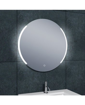 Round spiegel rond met LED, dimbaar en spiegelverwarming 80 cm