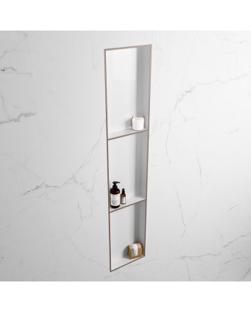 Mondiaz Easy Nis 149,5x29,5cm in solid surface kleur Smoke | Talc. 3 vakken  geschikt voor in- of opbouw