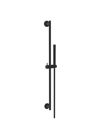 UniMatch glijstangset compleet met staafhanddouche 1 stand mat zwart