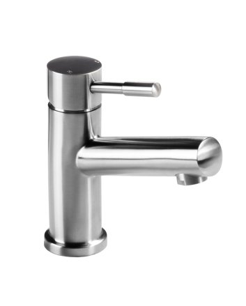 Sani DeLuxe Wastafelmengkraan opbouw rond 15 cm RVS