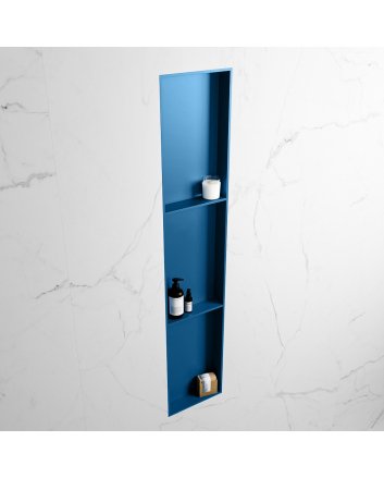 Mondiaz Easy Nis 149,5x29,5cm in solid surface kleur Jeans | Jeans. 3 vakken  geschikt voor in- of opbouw