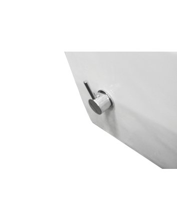 Stereo wandcloset rimless met bidetkraan warm en koudwater glans wit