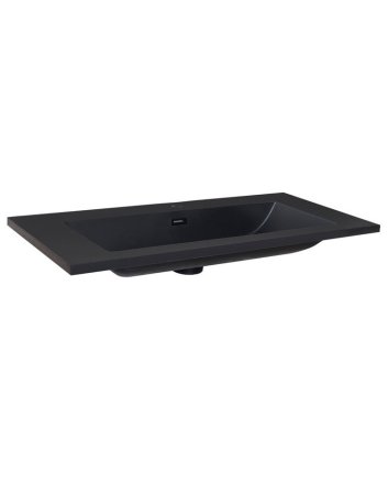Sani DeLuxe Wastafel Quartz Classic 100, zonder kraangat