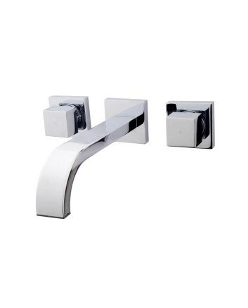 Rombo inbouw-wastafelmengkraan 2-knops chroom
