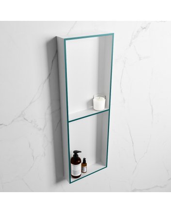Mondiaz Easy Nis 149,5x29,5cm in solid surface kleur Smag | Talc. 2 vakken geschikt voor in- of opbouw