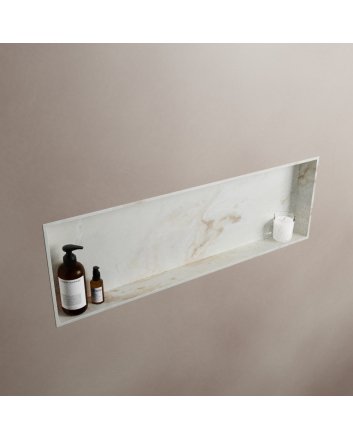 Mondiaz Easy Nis 89,5x29,5cm in solid surface kleur Frappe. 1 vak  geschikt voor in- of opbouw