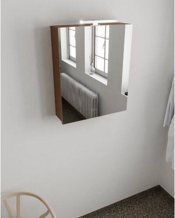 Mondiaz Cubb spiegelkast 50x70x16cm kleur rust met 1 deur