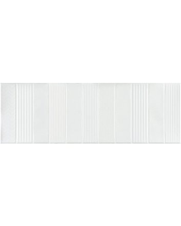Emigres Dec leed wandtegel satijn 20x60 blanco