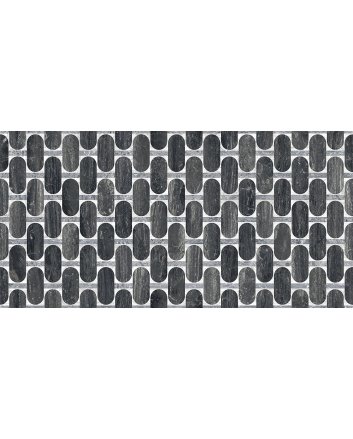 Emigres Dec traver vloertegel hoogglans 60x120 negro