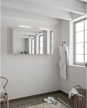 Mondiaz Cubb spiegelkast 120x70x16cm kleur linen met 2 deuren