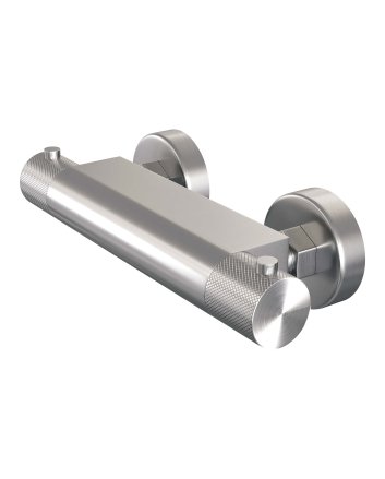 BRAUER Brushed Carving opbouw douche thermostaatkraan RVS geborsteld PVD