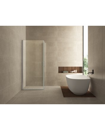 Wiesbaden Uni douchecabine met 2 draaideuren 100x100 cm chroom met helder glas 8mm NANO