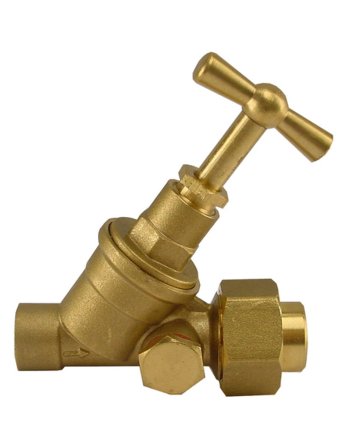 Riko Gastec stopkraan 15 mm capillair x koppeling capillair met aftapgelegenheid