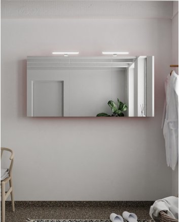 Mondiaz Cubb spiegelkast 150x70x16cm kleur fire met 3 deuren