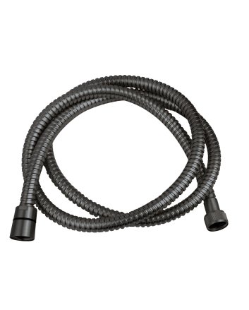 luxe metalen doucheslang 150cm conisch gunmetal