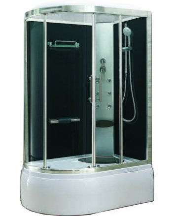 Premium bad/douche 130x85 h 220 cm veiligheidsglas 5 mm