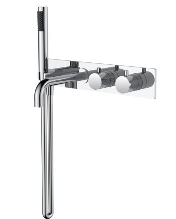 Style inbouw badthermostaat muur chroom