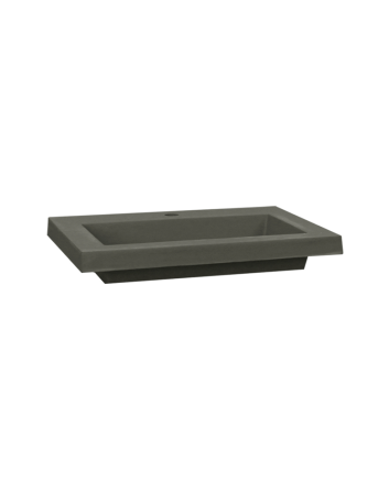 Sani DeLuxe Wastafel Trend Beton 80, met een kraangat