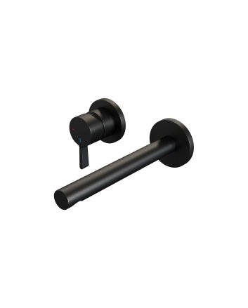 BRAUER Black Edition inbouw wastafelmengkraan met rechte uitloop en rozetten model E2 mat zwart