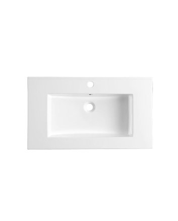 Sani DeLuxe Wastafel Keramiek Classic 80, met een kraangat