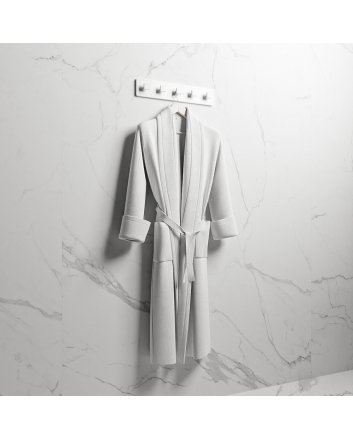 Mondiaz Easy Handdoekhaakjes 45cm solid surface kleur Talc