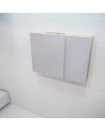 Mondiaz Cubb spiegelkast 100x70x16cm kleur washed oak met 2 deuren