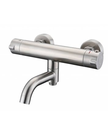 Sani DeLuxe Badmengkraan opbouw thermostatisch rond RVS