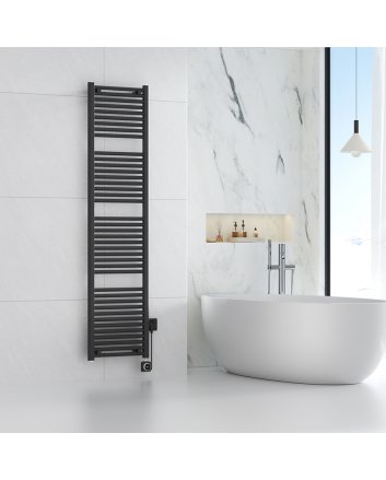 Elara elektrische radiator Smart WiFi 181,7 x 45 cm mat zwart