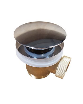 Caral clickwaste afvoerplug vrijstaand bad 1 1/2" chroom