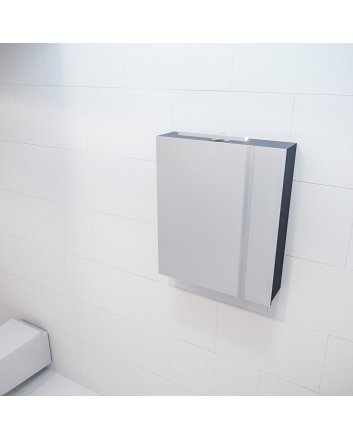 Mondiaz Cubb spiegelkast 50x70x16cm kleur dark grey met 1 deur