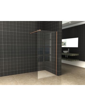Slim profielset met stabilisatiestang 120 cm geborsteld koper