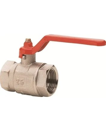 Kogelkraan met rode hendel 1/2"