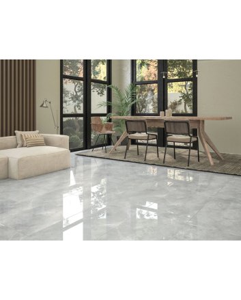 Qua Pulpis Grey 60x120 - Hoogglans Marmer Grijs tegel