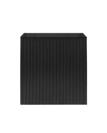Eco Elegance Onderkast Met Verticaal Reliëf, Soft-Close - Mat Zwart