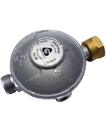 Tweedetraps drukregelaar 37 mbar, debiet 10 kg/u, 1/2" binnendraad x 1/2" binnendraad