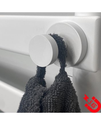 BSXL Magneet-line wit – Magnetische enkele haak – grote knop