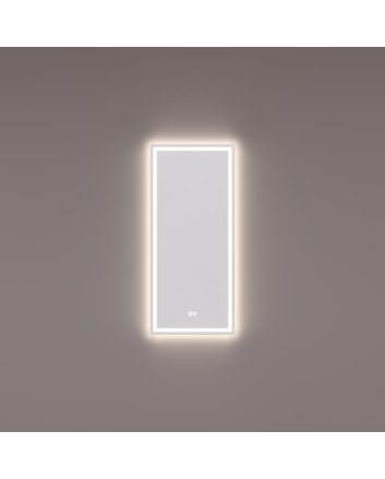 Hipp Design LED spiegel 40x90cm verticaal met directe en indirecte verlichting rondom, spiegelverwarming, touchdimmer en kleurenwissel