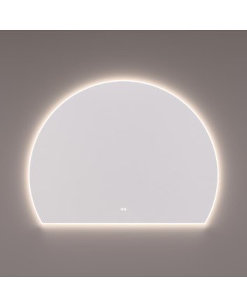 Hipp Design Sun-Line LED spiegel diameter 160cm (140x119cm) met directe en indirecte verlichting rondom, spiegelverwarming, kleurenwissel en touchdimmer