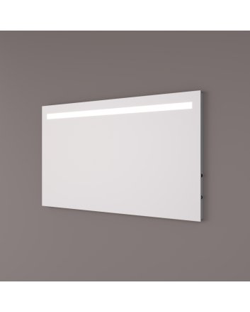 Hipp Design LED spiegel 100x70cm met horizontale verlichting, stopcontact en spiegelverwarming