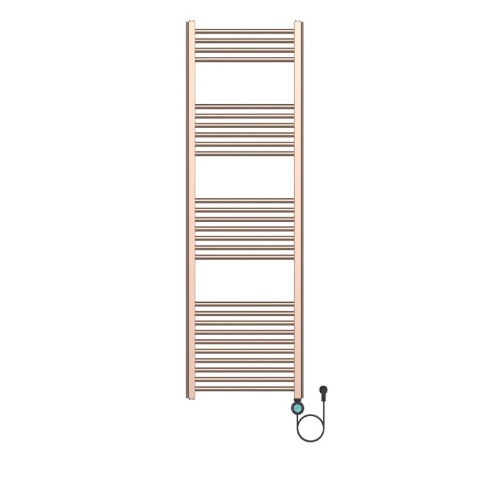 160x50 cm - Ecorad E-Smart Wifi - 700W - Geborsteld Koper- Programeerbare Elektrische Radiator