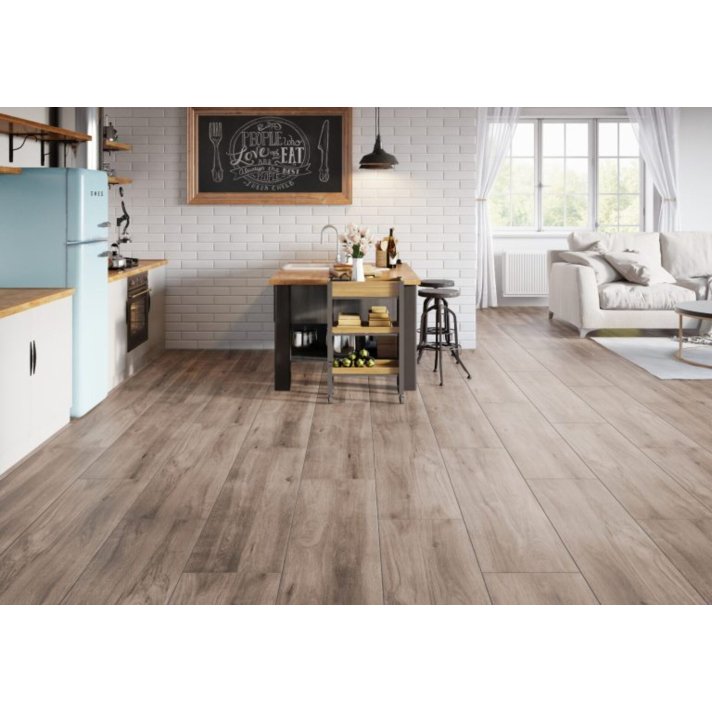 Wood Mattina houtlook 19x120 marrone rect visgraat tegel