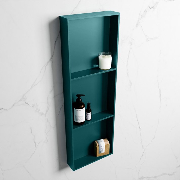 Mondiaz Easy Nis 89,5x29,5cm in solid surface kleur Smag | Smag. 3 vakken  geschikt voor in- of opbouw