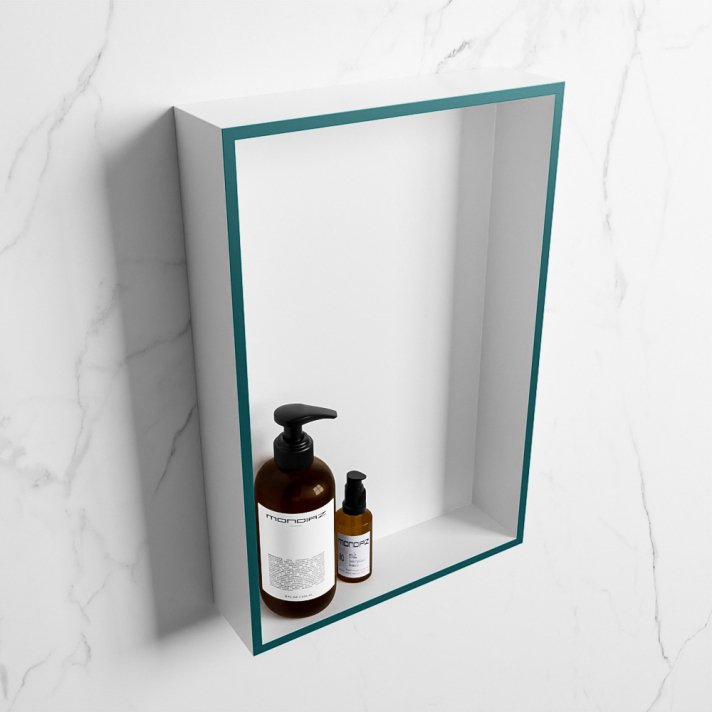 Mondiaz Easy Nis 44,5x29,5cm in solid surface kleur Smag | Talc. 1 vak  geschikt voor in- of opbouw