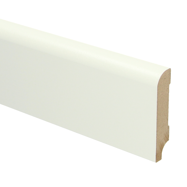MDF Koloniale plint 70x15 wit voorgelakt RAL 9010 | 2.4 meter