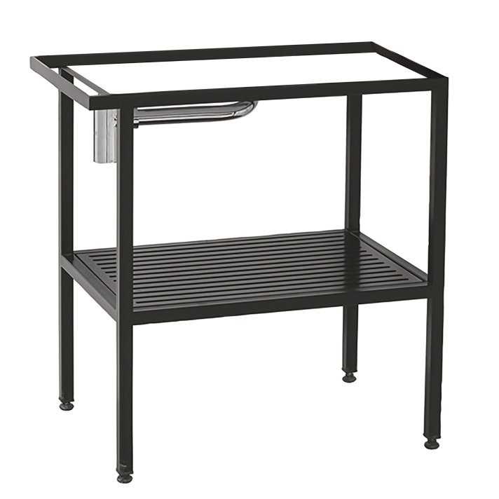 Hunk & Müeller Arya Wastafel Onderbouw (85cm) - Zwart Metaal