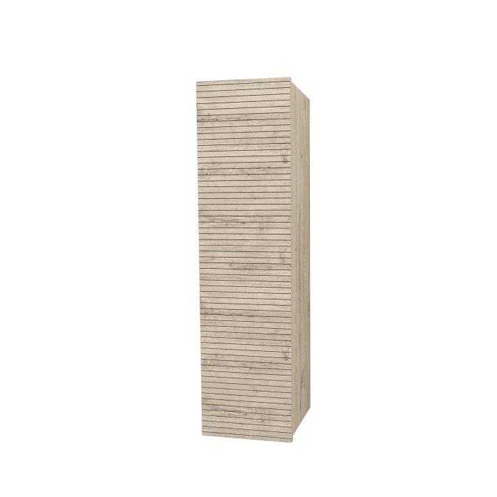 Hunk & Müeller Elite Kolomkast Met Horizontaal Reliëf (135cm) - Licht Hout